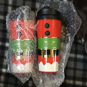 2-Kate Spade Santa Suit Thermal Mugs